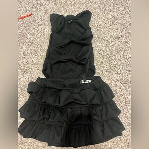 EGO Black Ruffled Skirt Set